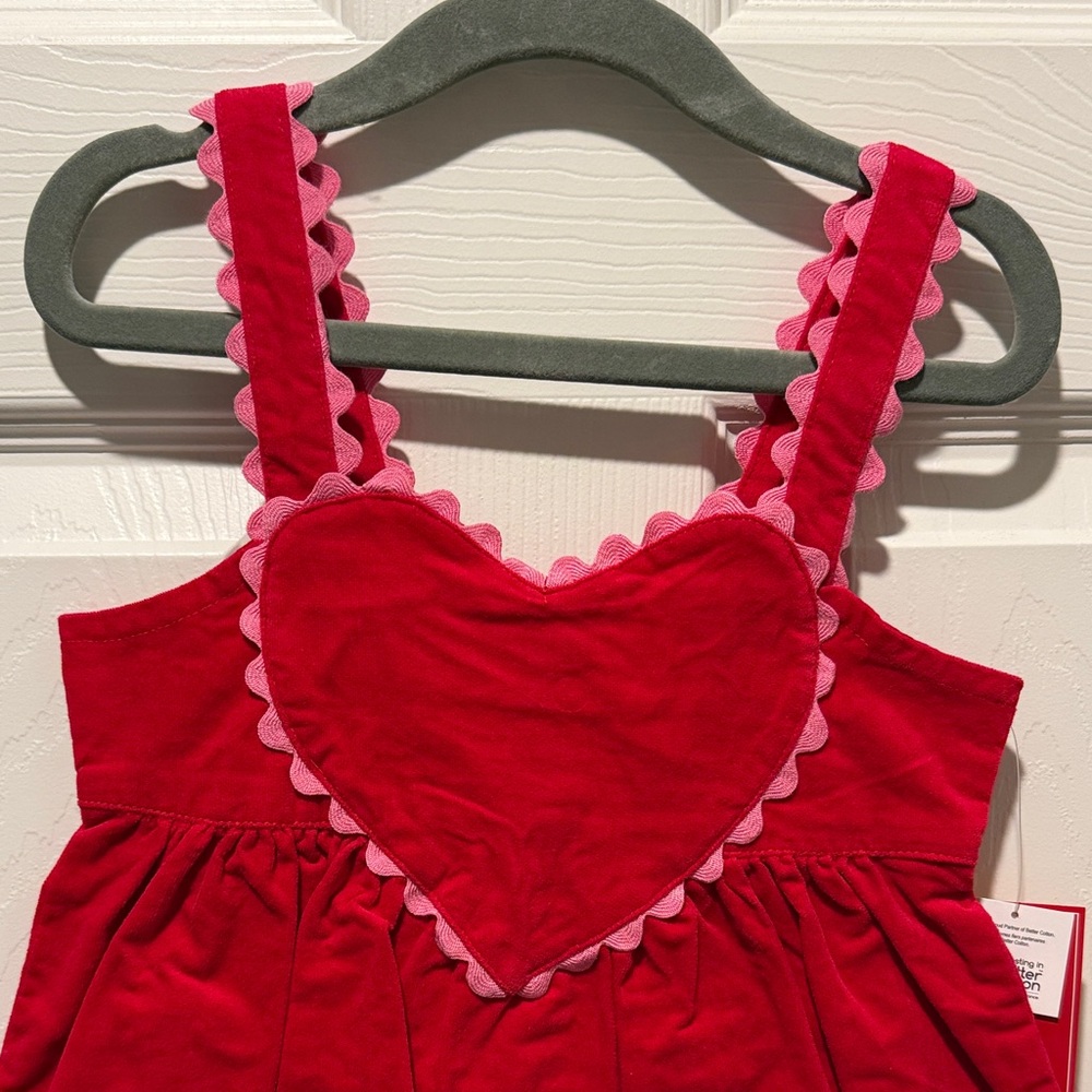 Gymboree Red Heart Dress with Scalloped Straps - NWT - Picture 2 of 5